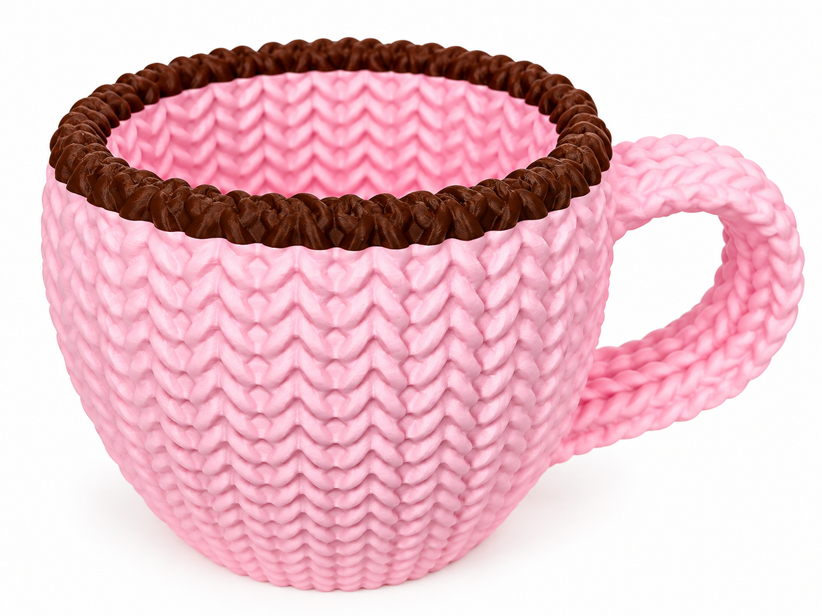 Happé Latté – Set of 4 Knit-Look Ice Cream Pint Holders | Gift Bundle