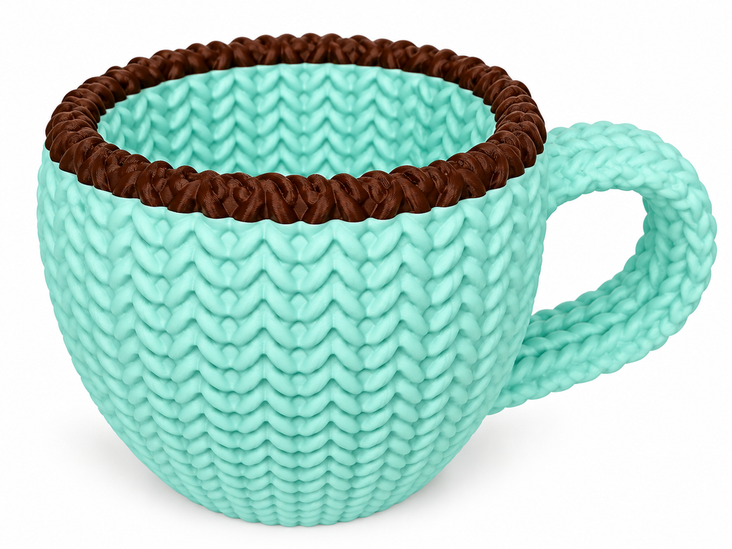 Happé Latté – Set of 4 Knit-Look Ice Cream Pint Holders | Gift Bundle