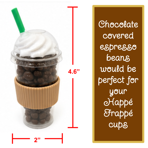 Happé Frappé - Gift Set of 4 Mini Cups with Caddy and Gift Box | Happy Frappy | Happe Frappy | Happe Frappe